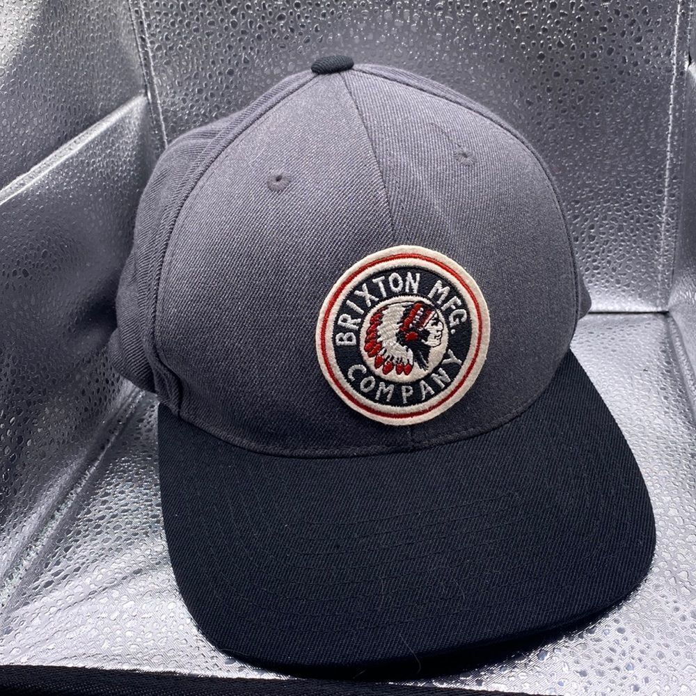 Brixton Mfg. Co. Native AmrcanHead Patch Logo Hat Snapback
